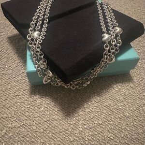 Rare retired Tiffany & Co. Silver Statement Necklace